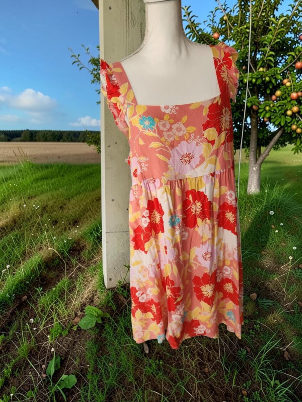 🌺 Emily Wonder Floral Babydoll Dress Size Large NWT 🌺 - Picture 5 of 11